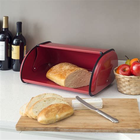 red metal bread boxes|wooden bread box walmart.